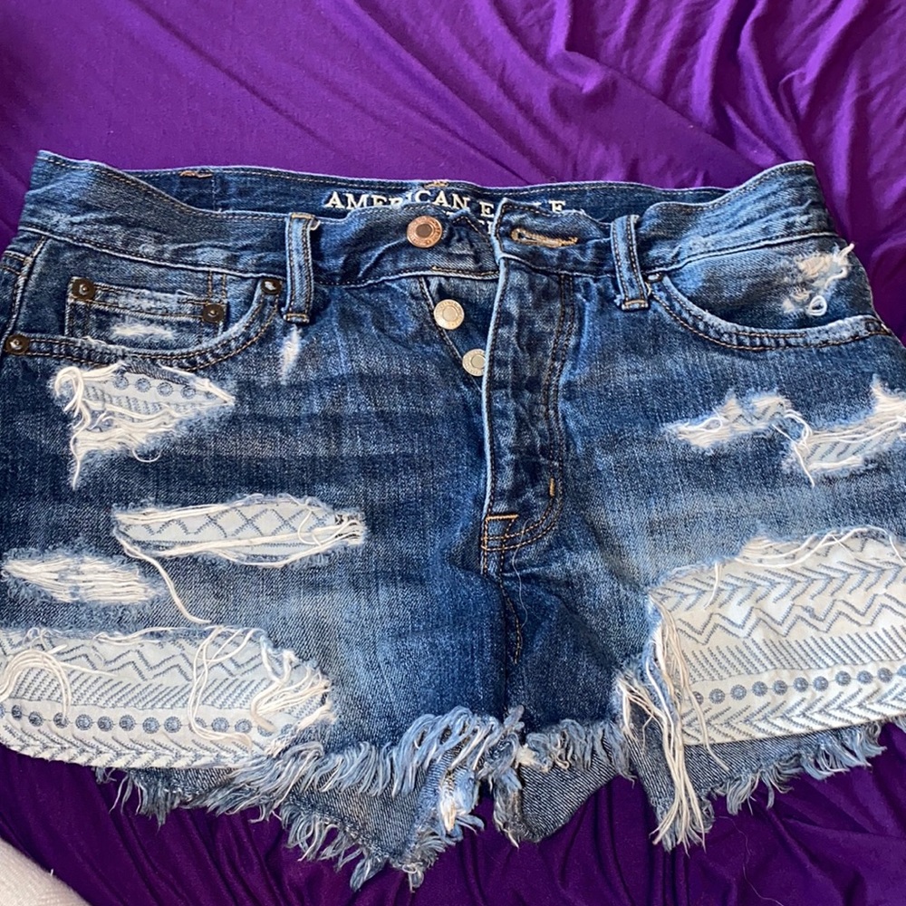 American eagle size 0 shorts high rise